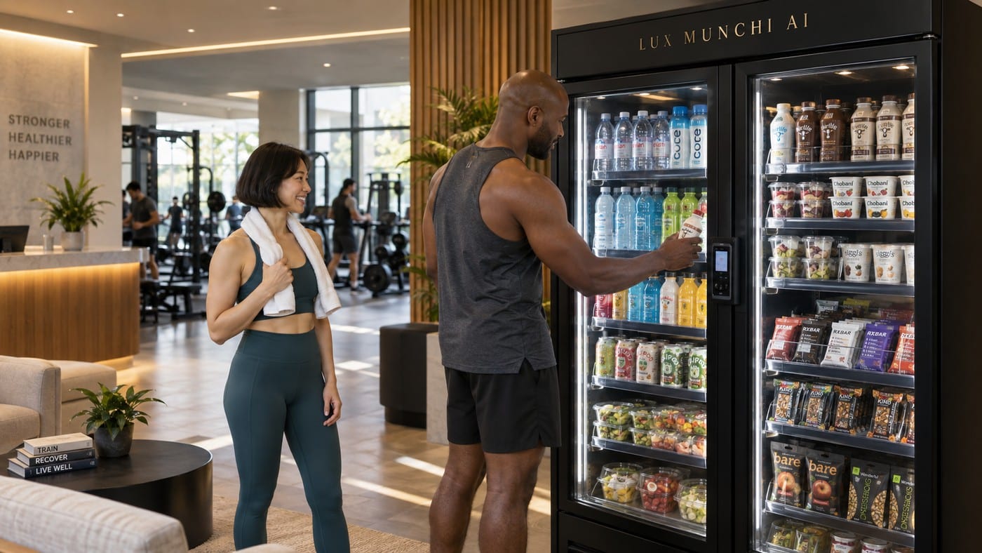 Fitness market with healthier food and drinks